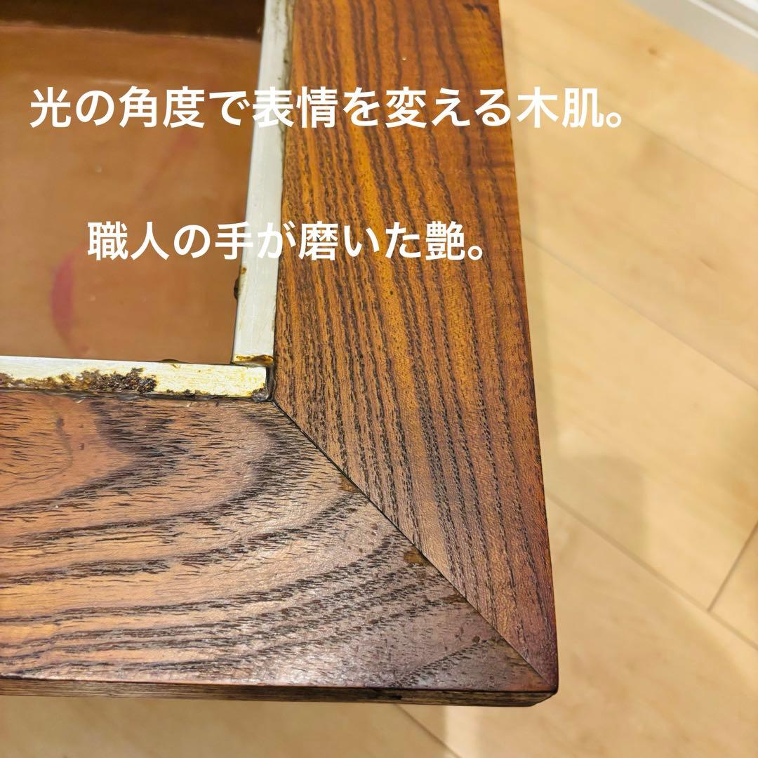 大正浪漫 和製アンティーク 火鉢 囲炉裏 櫻無垢 職人手作り 古民家インテリア