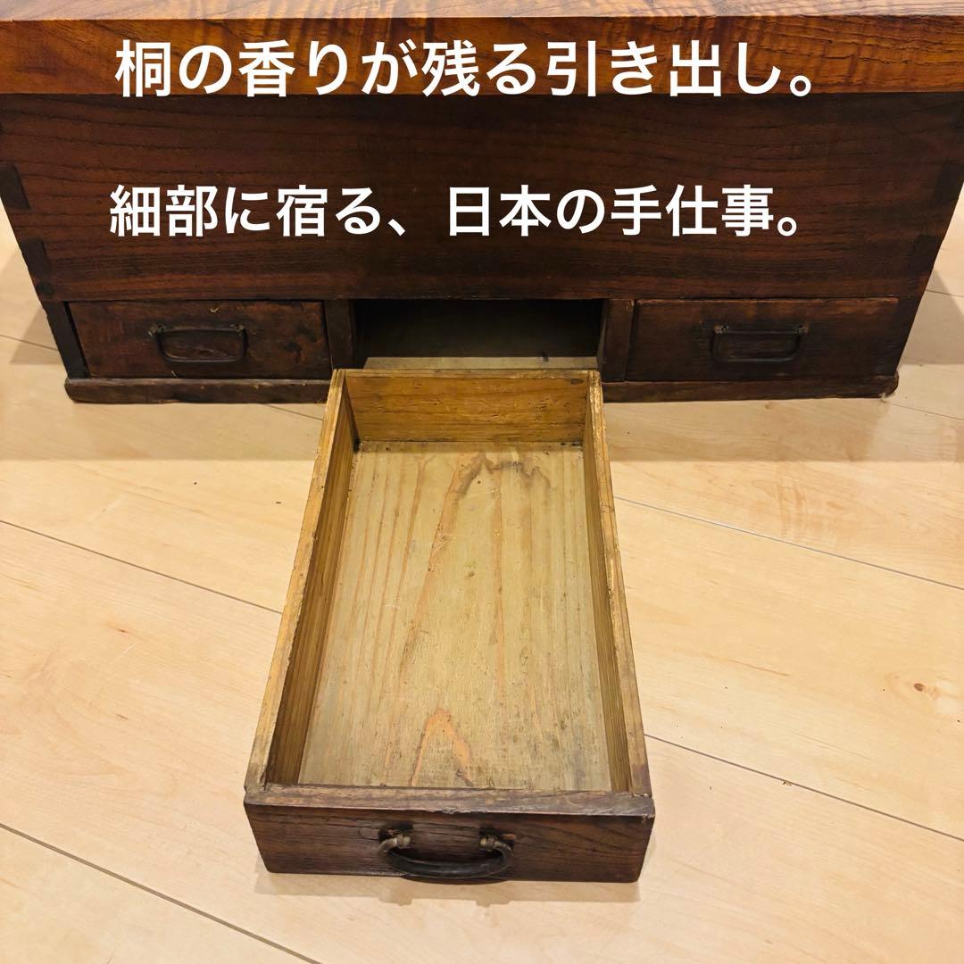 大正浪漫 和製アンティーク 火鉢 囲炉裏 櫻無垢 職人手作り 古民家インテリア