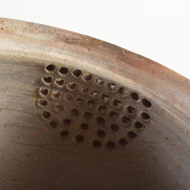 煎茶道具　備前焼　明光窯　果実摘　宝瓶　急須　共箱　D　R6193