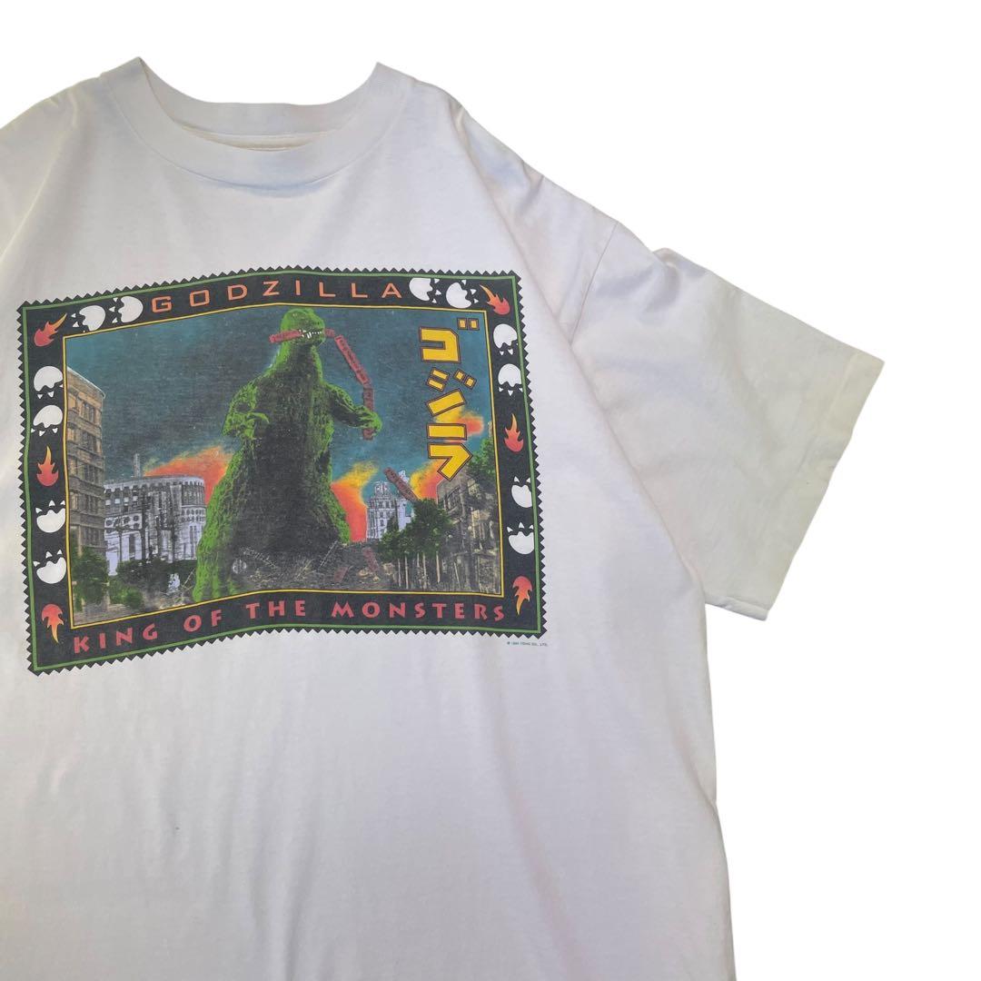 90's GODZILLA SF映画プリントTシャツ XL