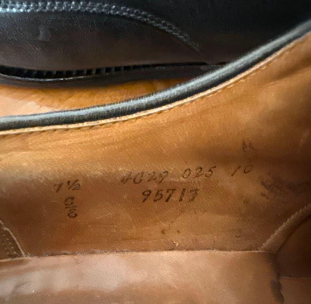 ALDEN ストレートチップ　BLACK CALF LEATHER SOLE