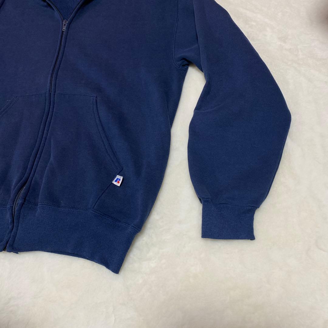 RUSSELL ATHLETIC ネイビー ジップパーカー USA製 90s