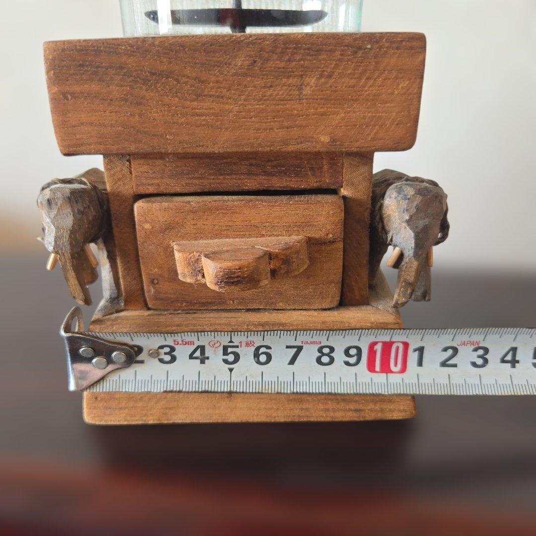 ヴィンテージ ビンテージ 海外 民族 工芸品 木製 像 ロウソク台 ランタン