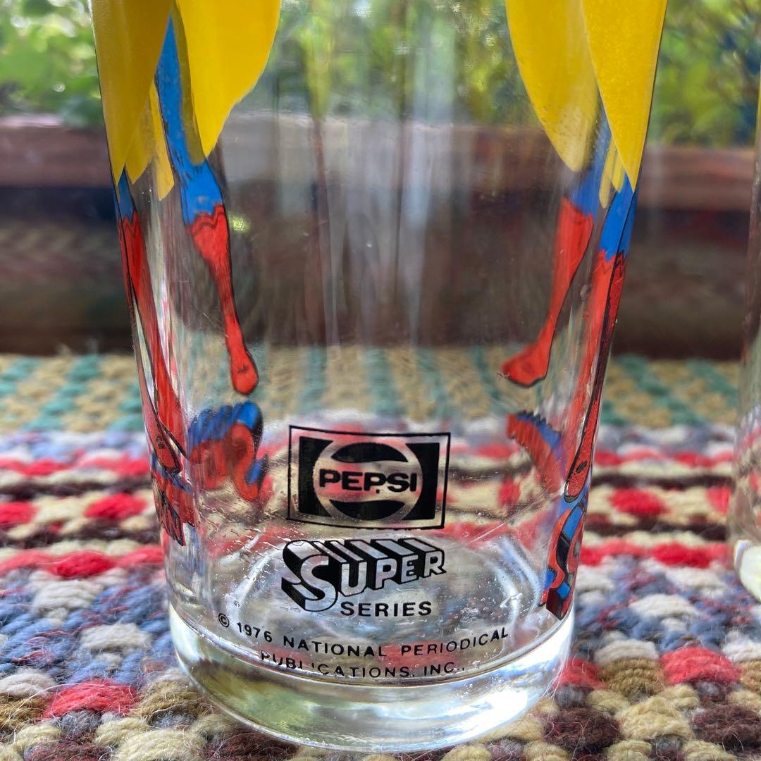 スーパーマン　ペプシ　グラス　2個