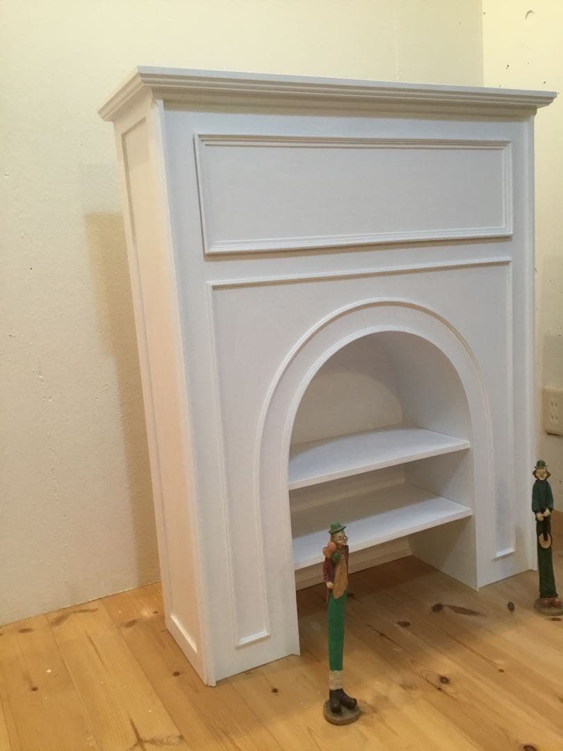 マントルピース(アーチ型)引き出し付