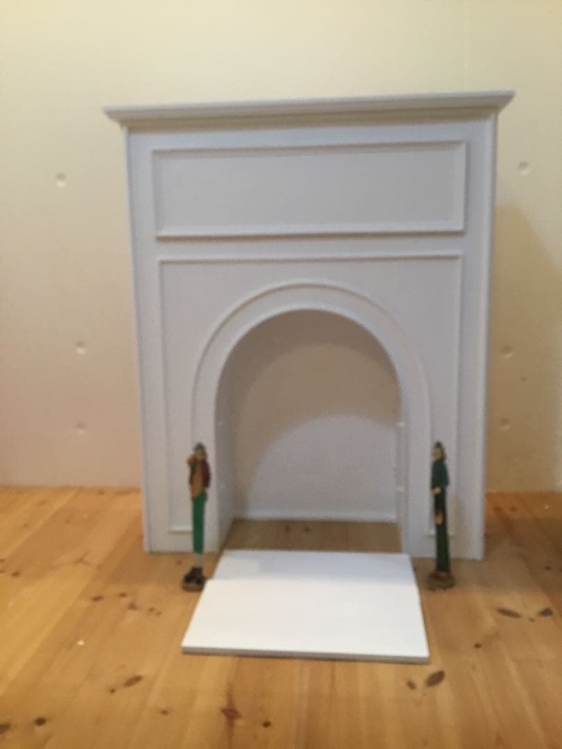 マントルピース(アーチ型)引き出し付