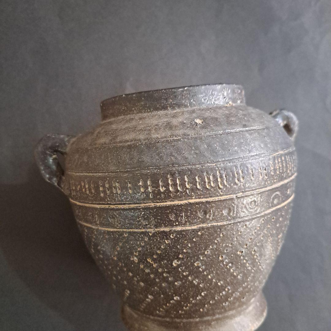 古代土器　　双耳壷　　押形多様図