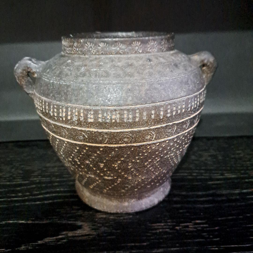 古代土器　　双耳壷　　押形多様図