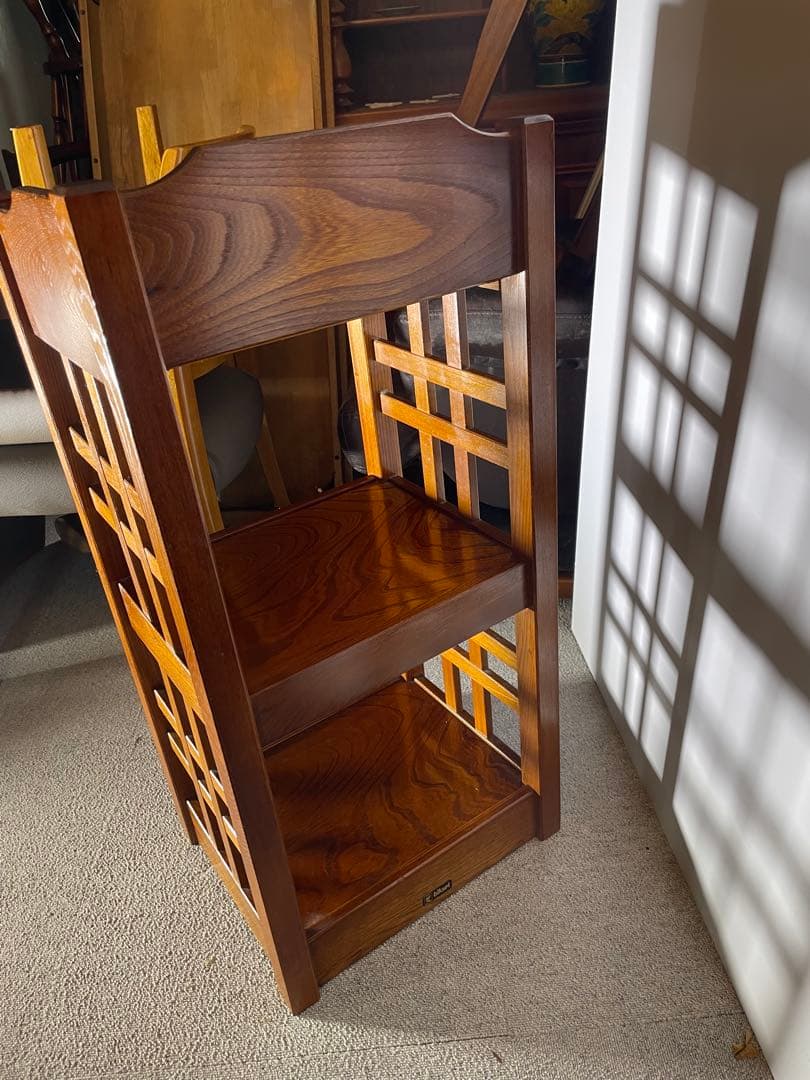 光製作所 HIKARI 電話台 サイドテーブル 木製 昭和レトロ