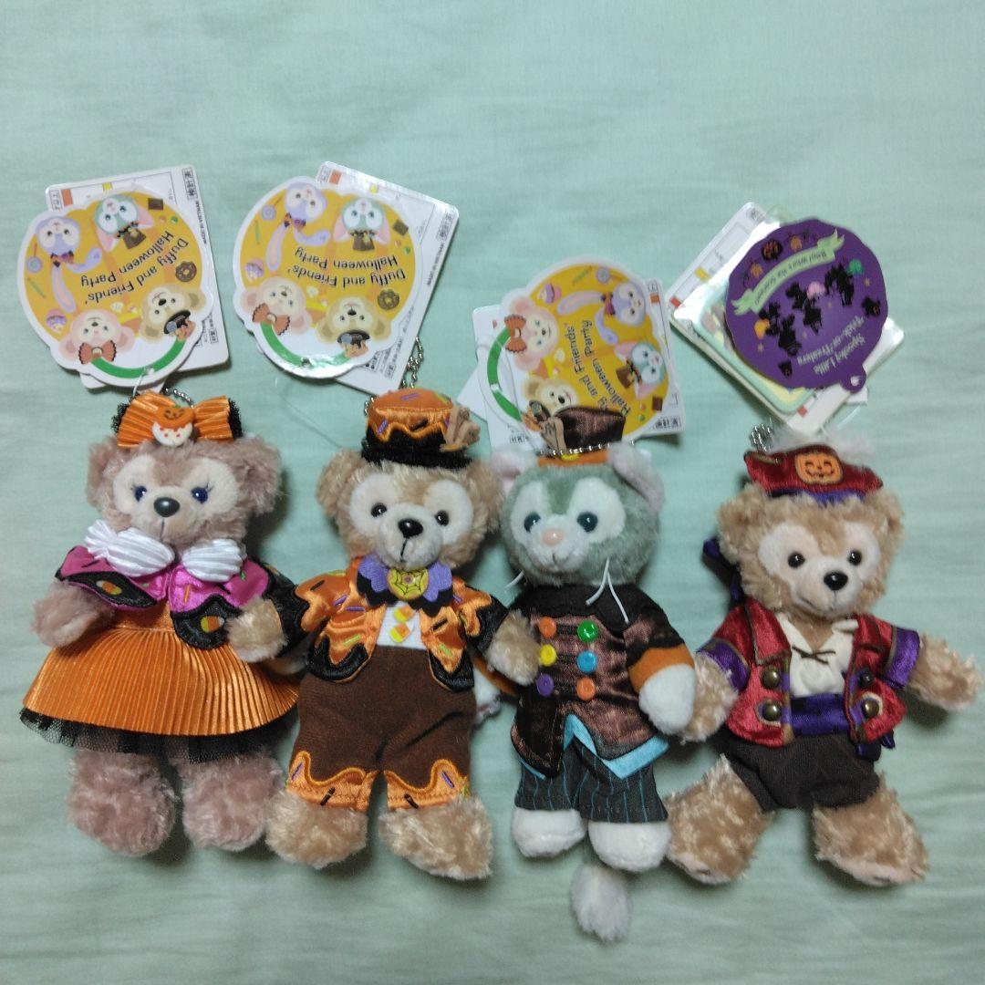 新品・未使用　ダッフィー＆フレンズ　ぬいぐるみバッチ　ハロウィン　ハロウィーン