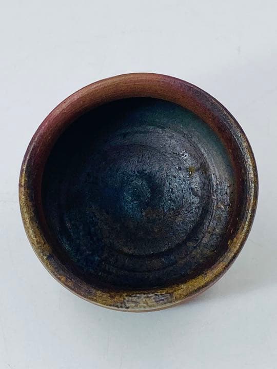 人間国宝【伊勢崎淳】備前　酒呑　ぐい呑み　桐共箱　栞　酒器　盃