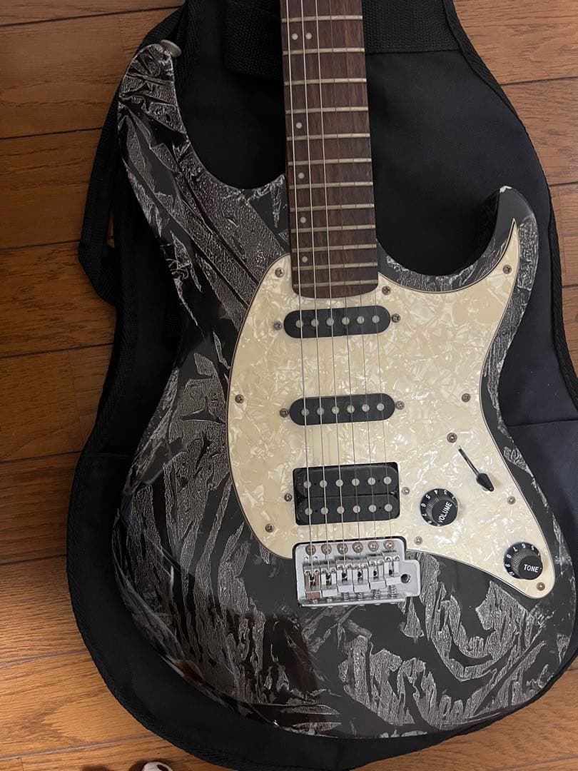 Cort エレキギター ブラック/ホワイト ギターケース付目立った傷などないです