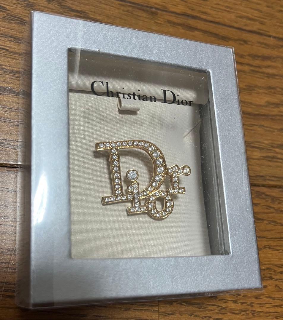 Christian Dior クリスチャンディオール ブローチ ゴールド