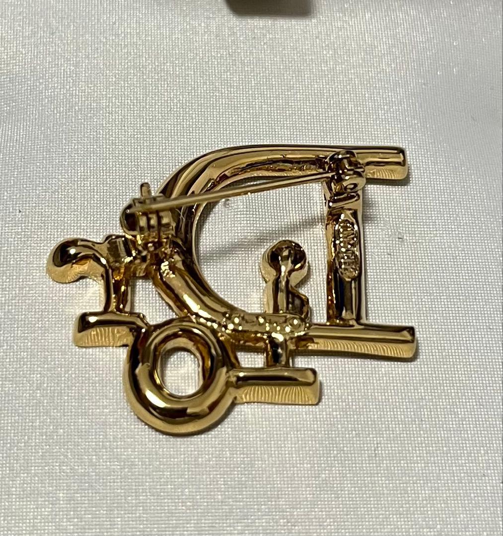 Christian Dior クリスチャンディオール ブローチ ゴールド