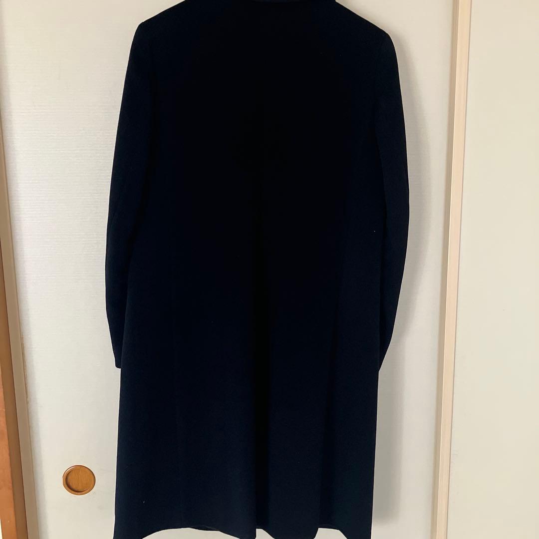 agnes b. アニエスベー 日本製 ウール×アンゴラ チェスターコート 黒