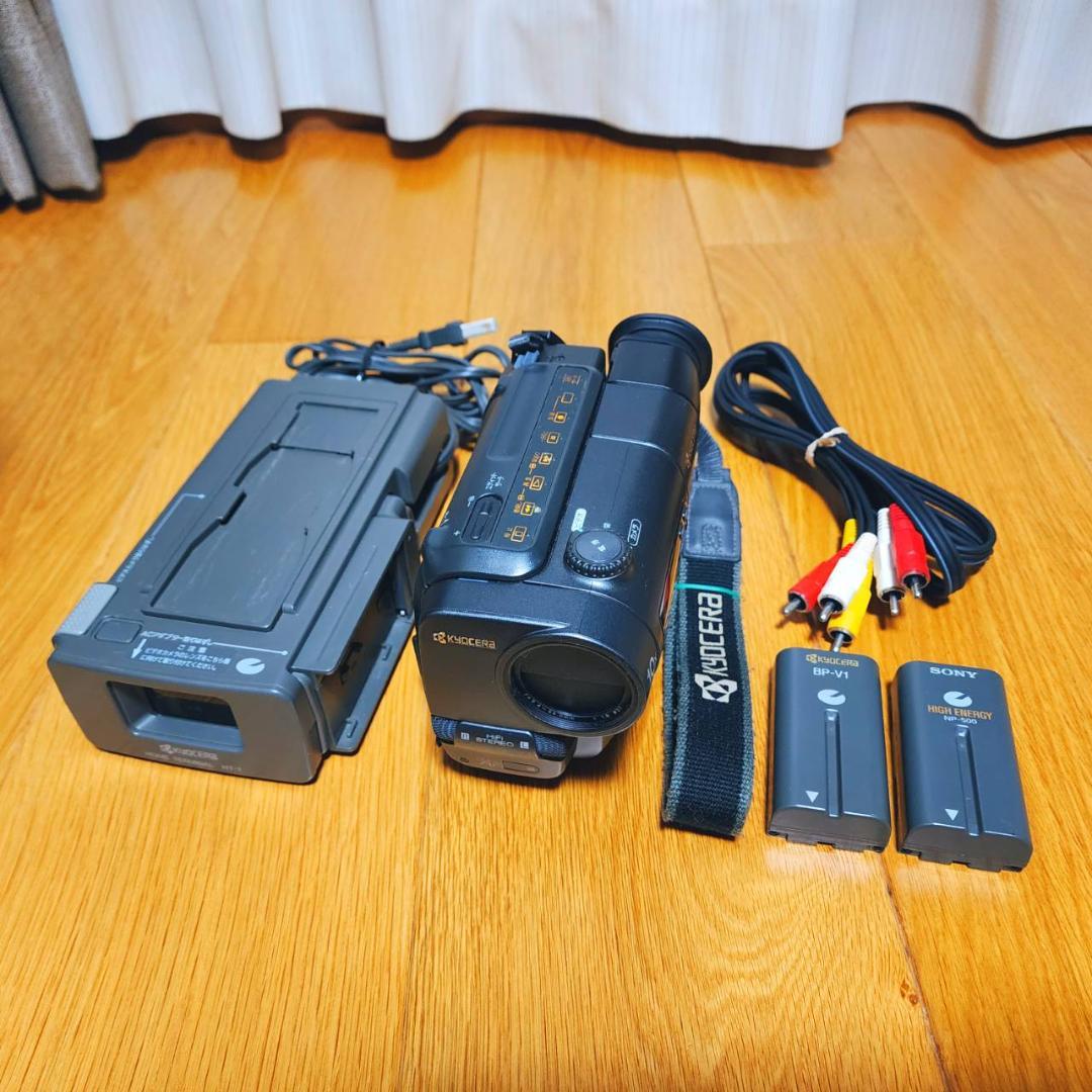 【動作確認済】希少 高画質 Hi8 SONY 京セラ ビデオカメラ セット