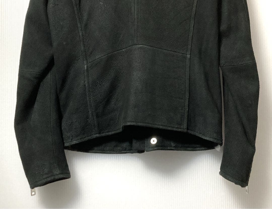 DIESEL ヌバックSheep Skinシングルライダースジャケット サイズS