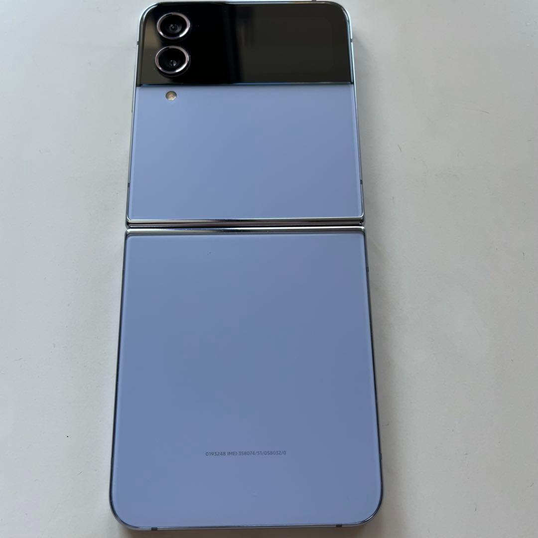 【美品】256GBギャラクシーZ FLIP4 SIMフリーブルーカラー