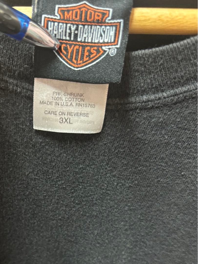 USA ハーレーダビッドソン　タンクトップ　フェード　古着　ストリート　ブラック