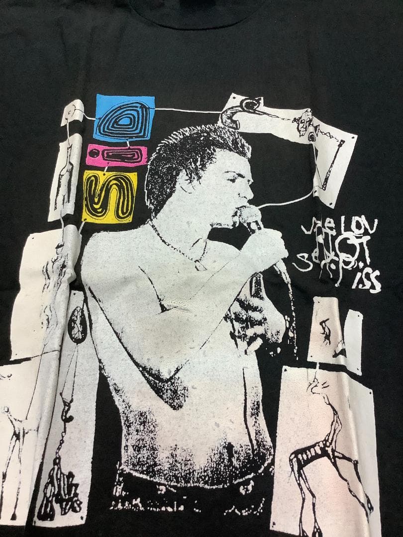 新品 Sid Vicious 90s ヴィンテージグラフィックTシャツ ブラック