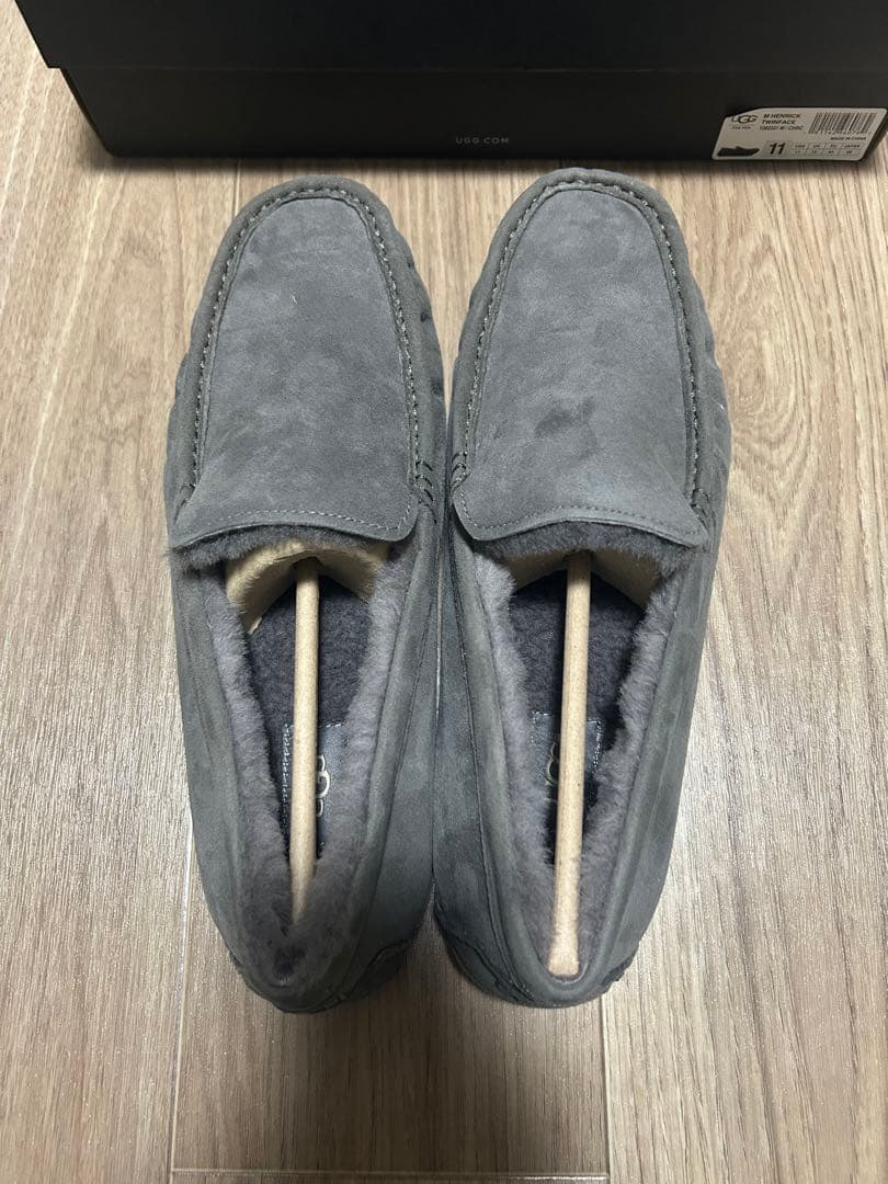 正規品 UGG アグ グレー モカシン M HENRICK TWINFACE