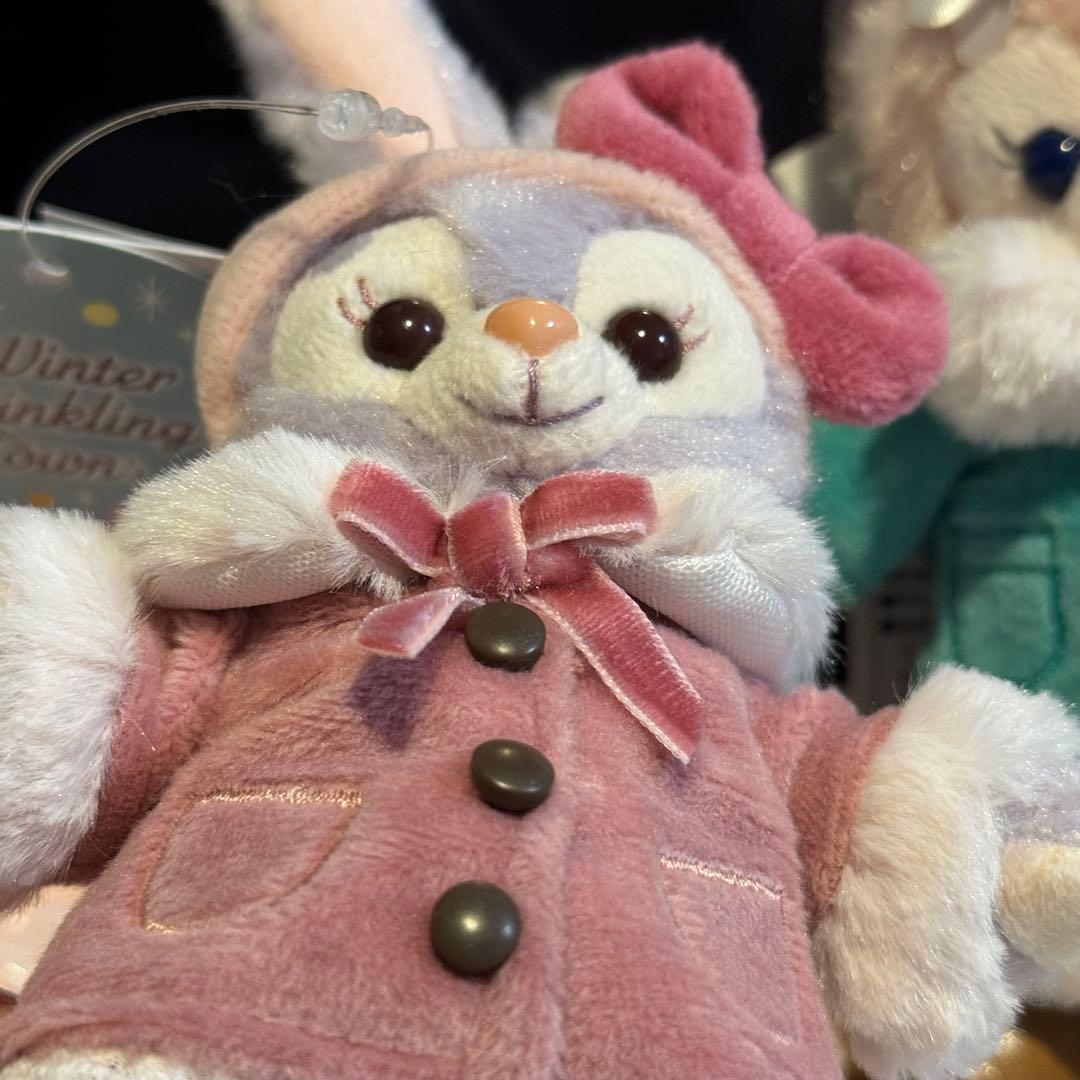 ディズニーシー　ウィンタートゥインクリングタウン 　ぬいぐるみバッジ