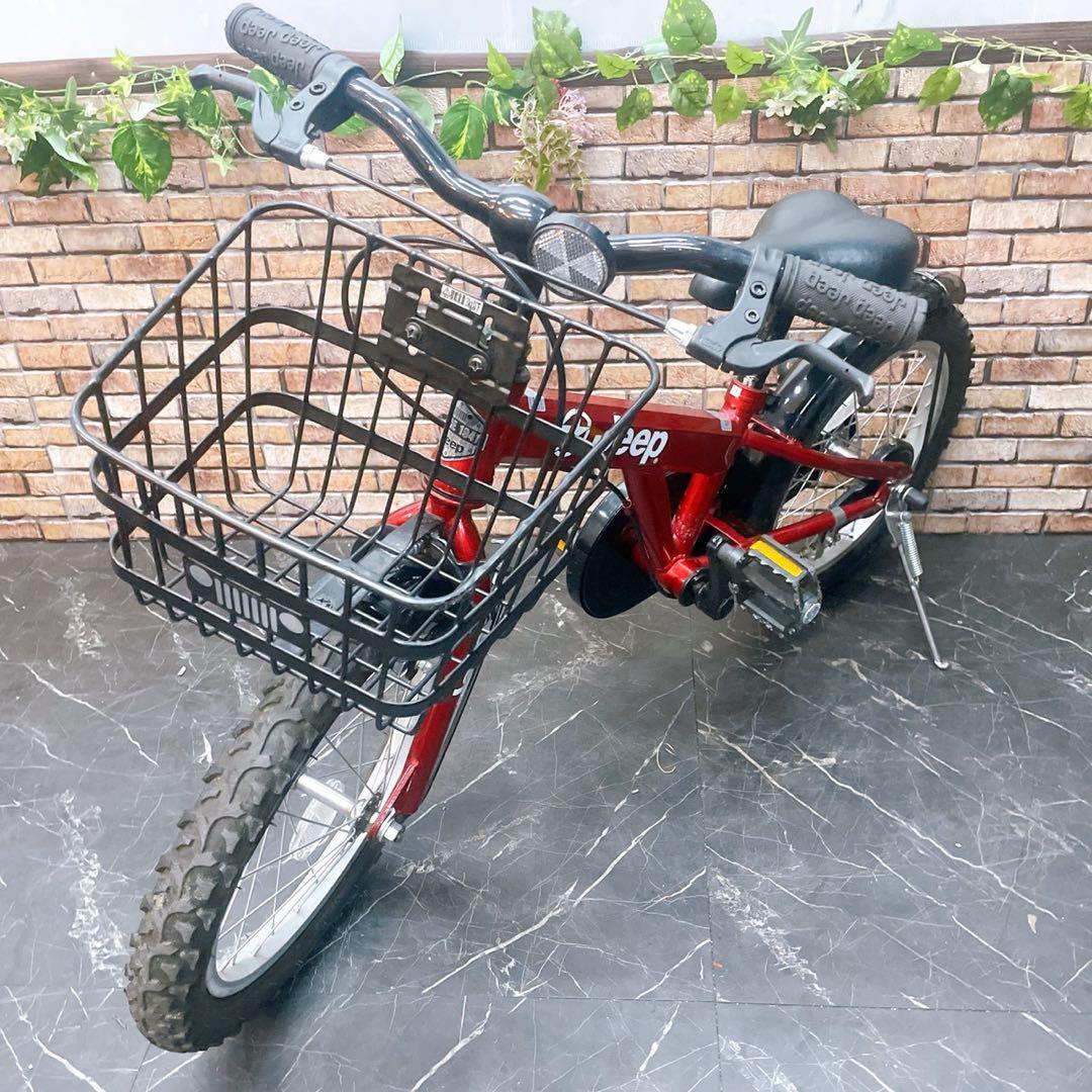 【33】引き取り価格 子供車 Jeep レッド 16インチ シングル