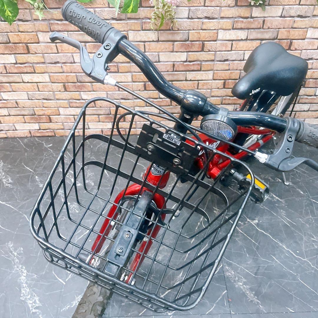 【33】引き取り価格 子供車 Jeep レッド 16インチ シングル