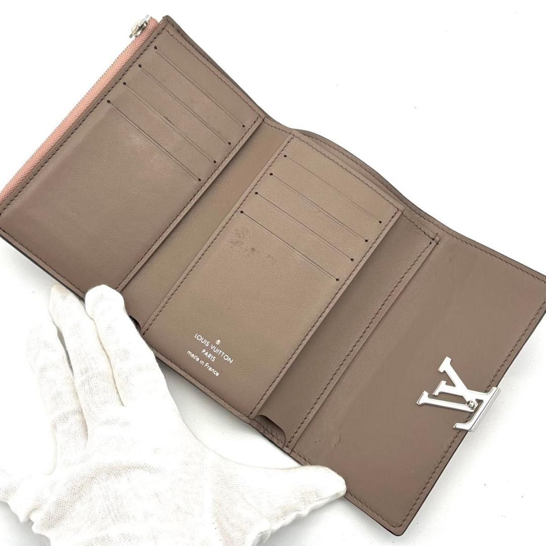 ルイヴィトン ポルトフォイユ カプシーヌ コンパクト 三つ折り財布 マグノリア