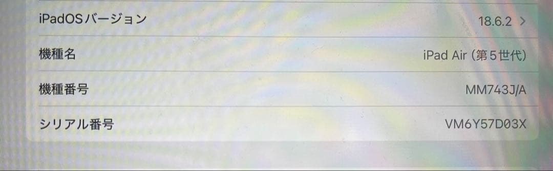 iPadAir5 Wi-Fi+Cellularモデル 256GB シルバー