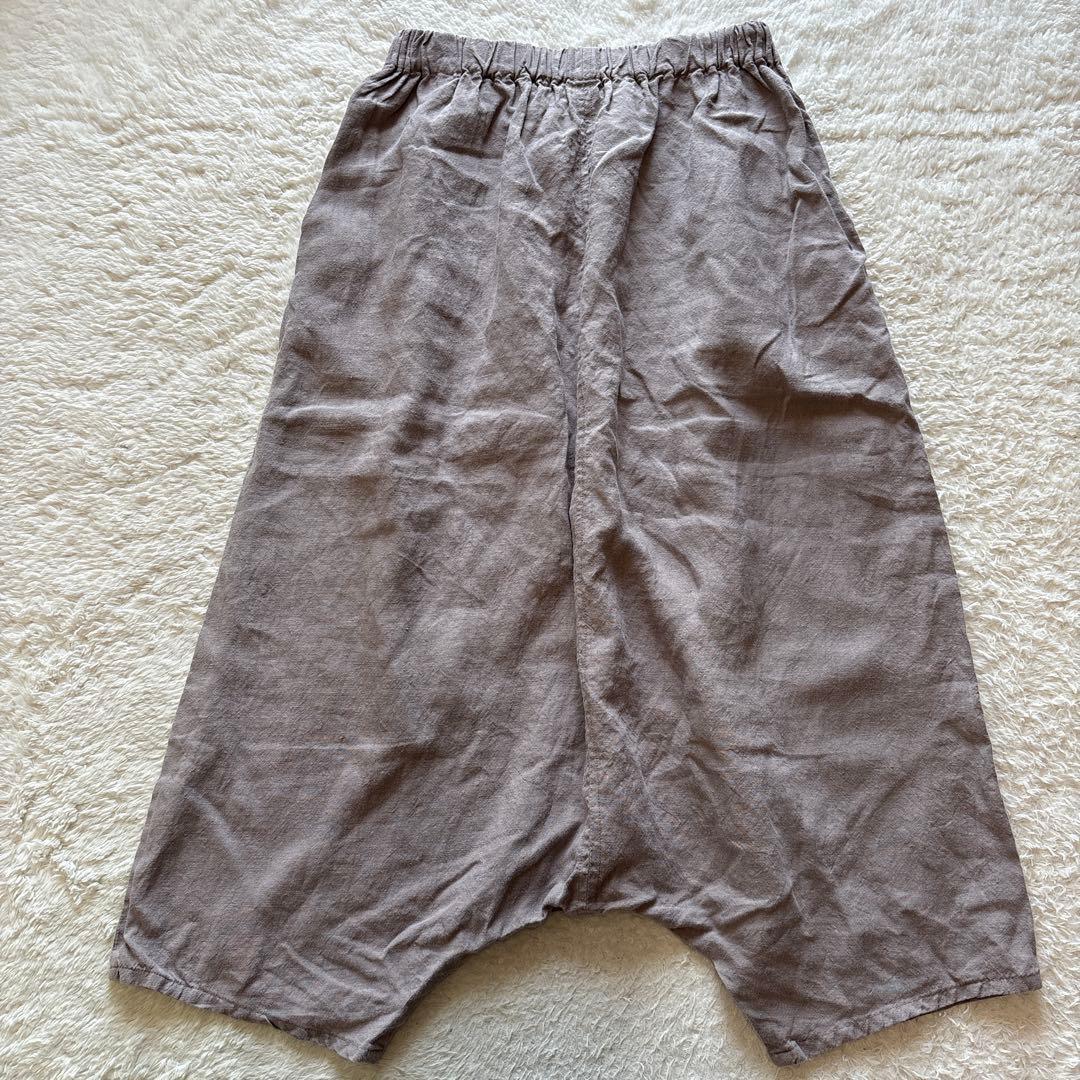 美品　中川政七商店　麻のサルエルパンツ　日本製