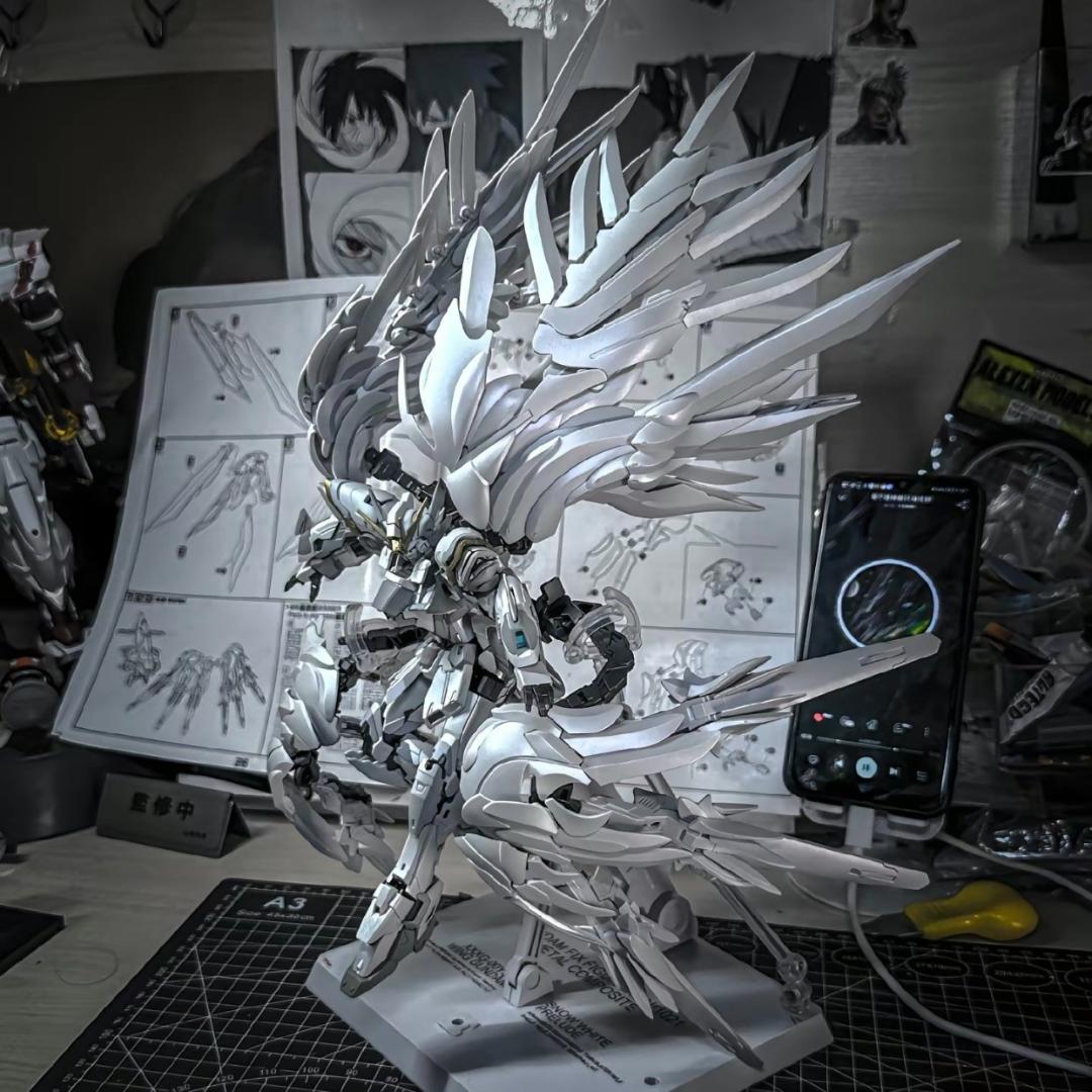海外版 MG ウイングガンダム スノーホワイトプレリュード 未組立 合金フレーム
