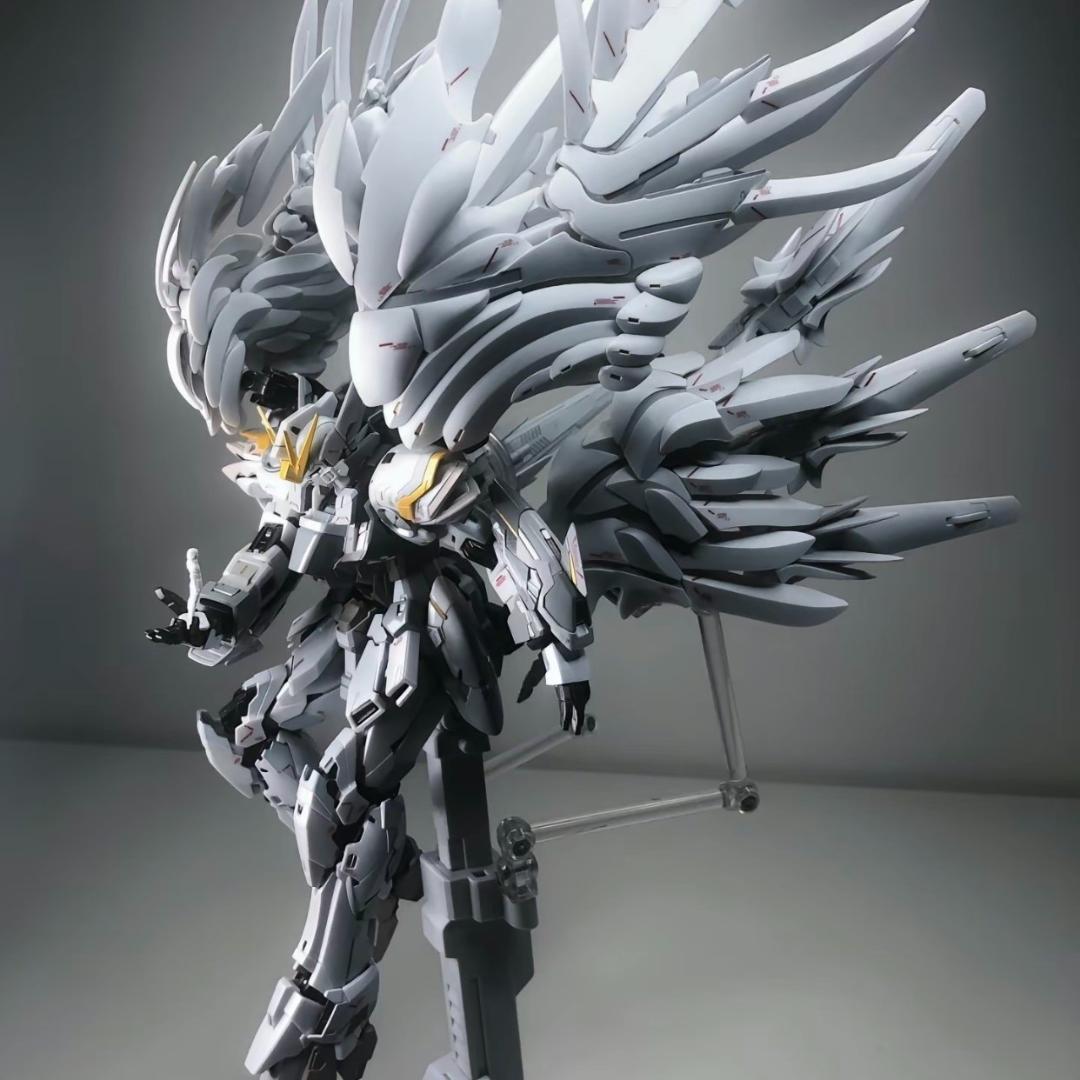 海外版 MG ウイングガンダム スノーホワイトプレリュード 未組立 合金フレーム