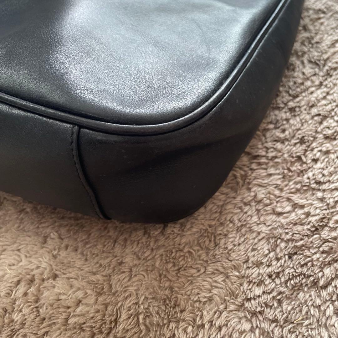 GUCCI グッチ バンブー ハンドバッグ 本革 レザー 黒 ブラック