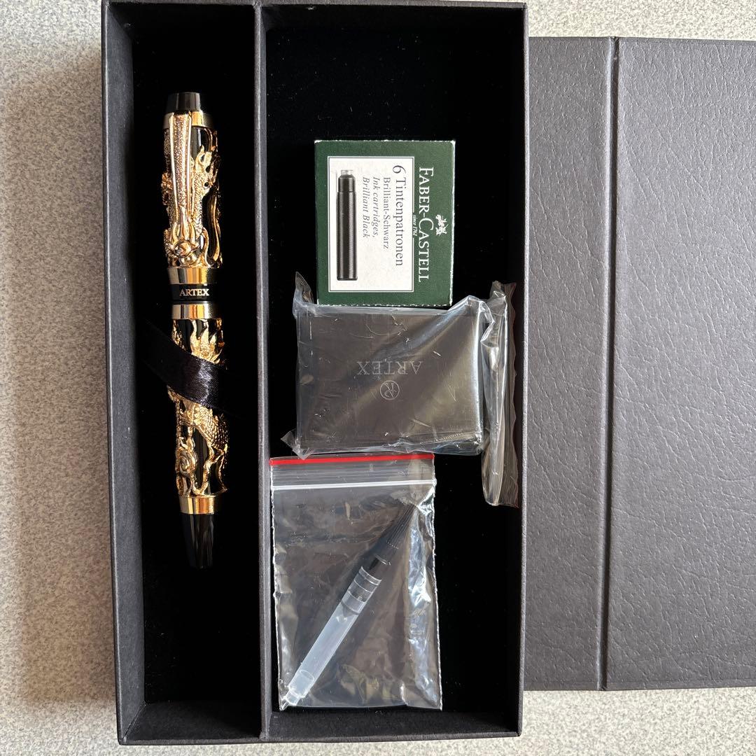 ARTEK 万年筆 シールドラゴン金色