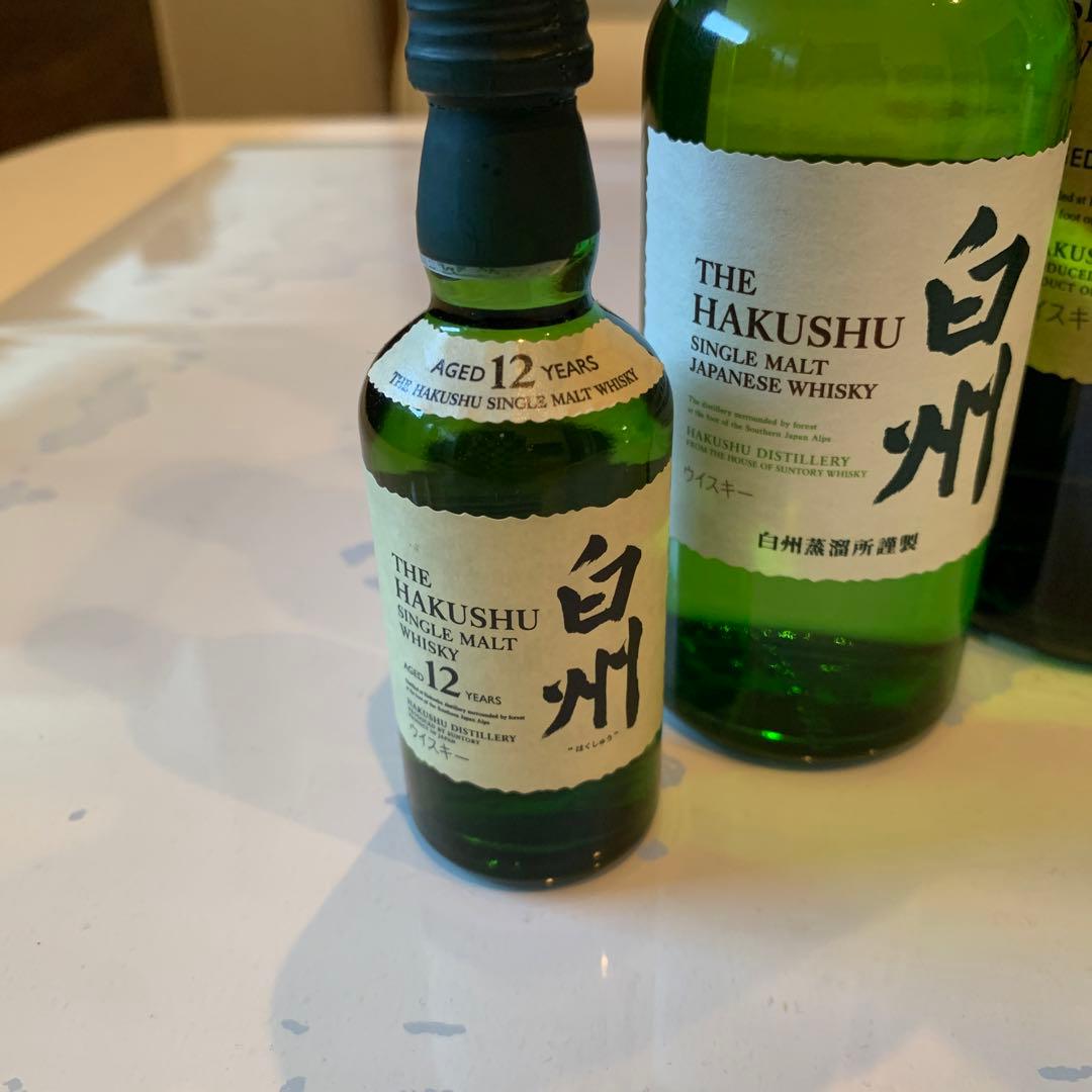 サントリー山崎18年白州18年とそれぞれミディ・ミニボトル