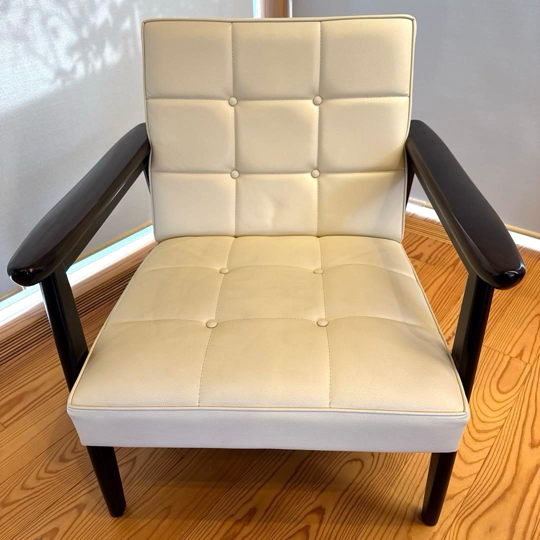 カリモク60 Kチェア1シーター ホワイト