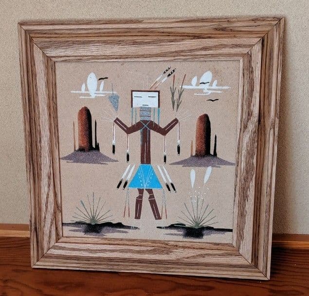 ネイティブアメリカンの砂絵　サンドペイント