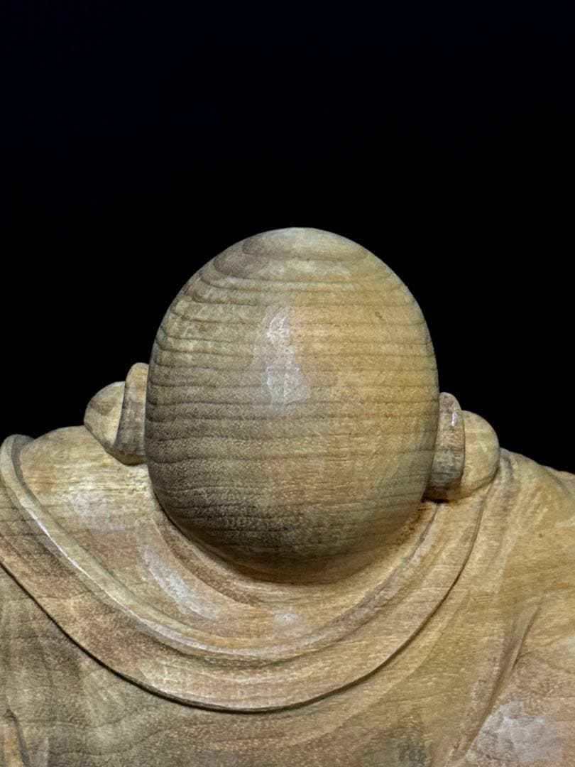 超絶技巧 細密 平安 大仏師 内藤光石 作 木彫 布袋 坐像 桐共箱 仏教美術