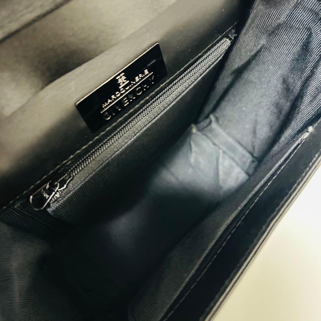 GIVENCHYジバンシー 4Gロゴ レザー ハンドバッグ トップハンドル 黒