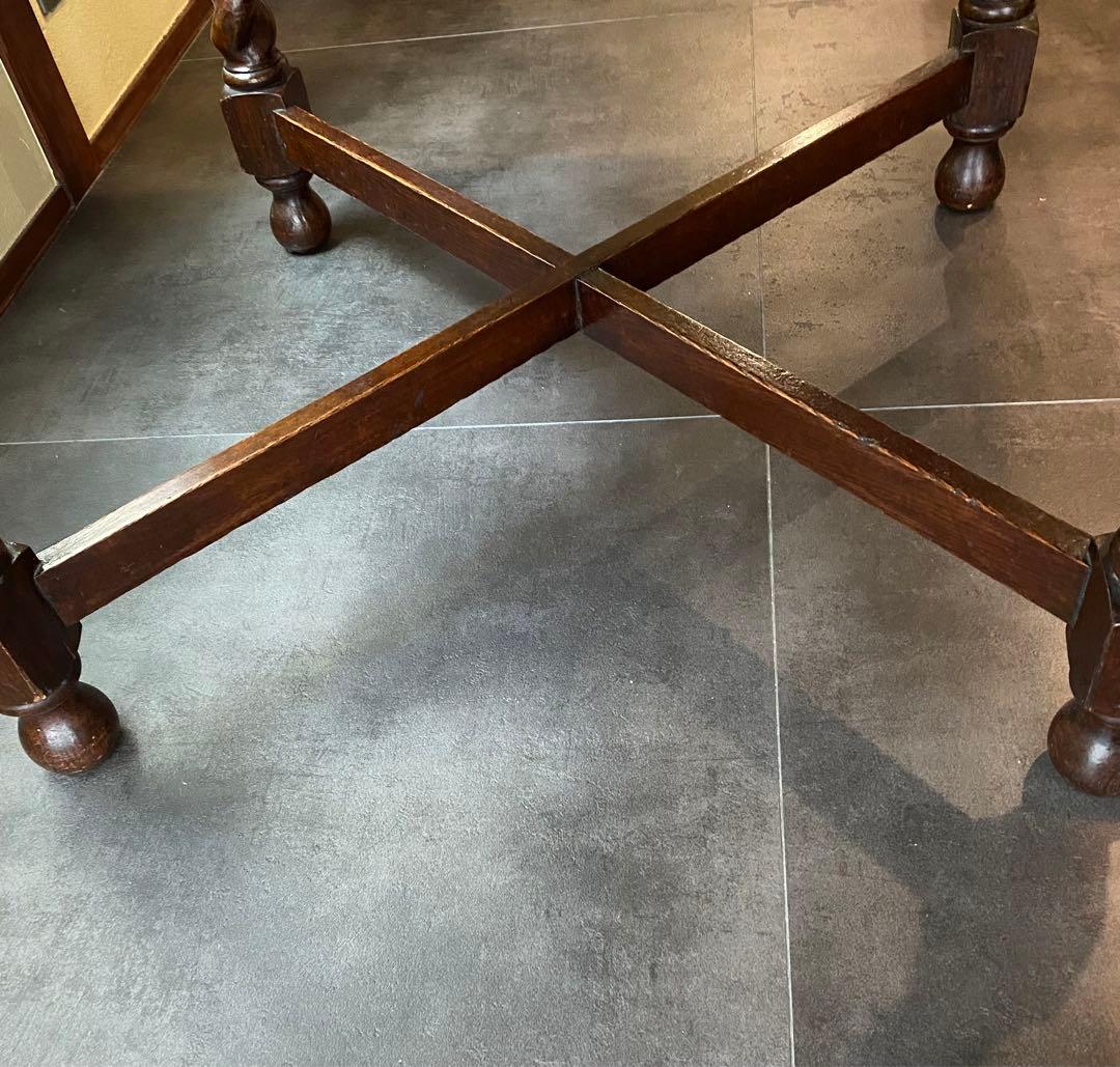 送料込み三越イギリスアンティークテーブル（伸縮可能）