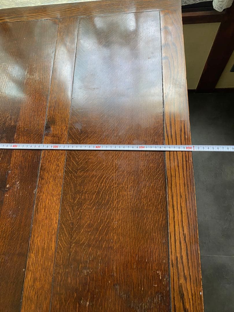 送料込み三越イギリスアンティークテーブル（伸縮可能）