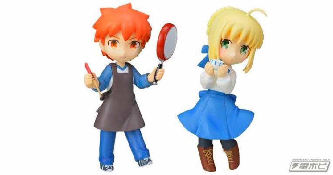 衛宮さんちの今日のごはん ミニディスプレイフィギュア 衛宮士郎＆セイバー