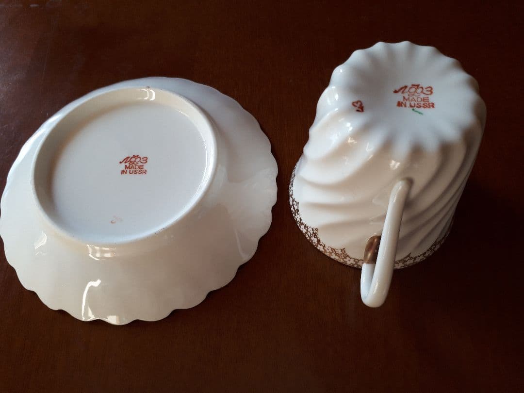 ロモノソフ　カップ&ソーサー　昭和レトロ