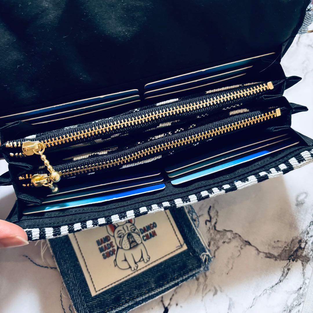 デニムリメイク　財布　一点物