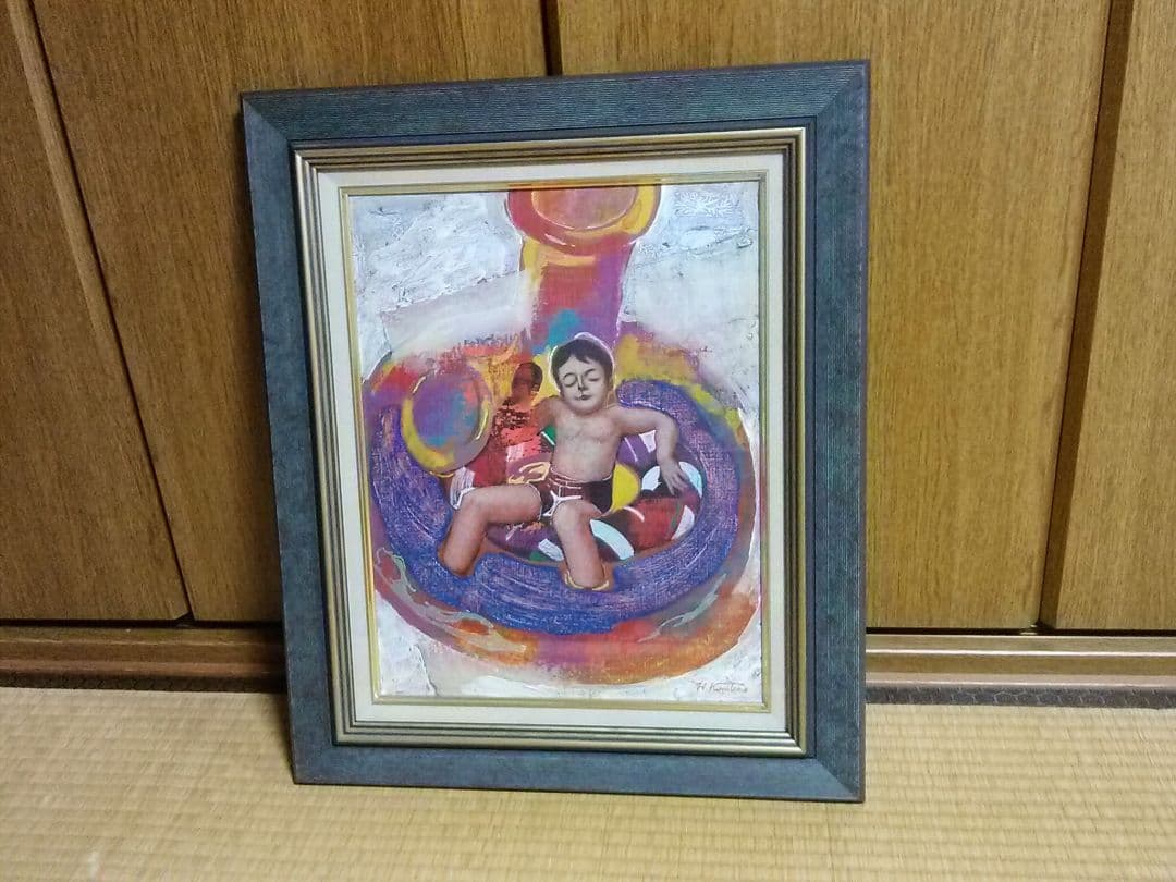 義援　X決算セール　ケセラセラ　パステル画　国友博