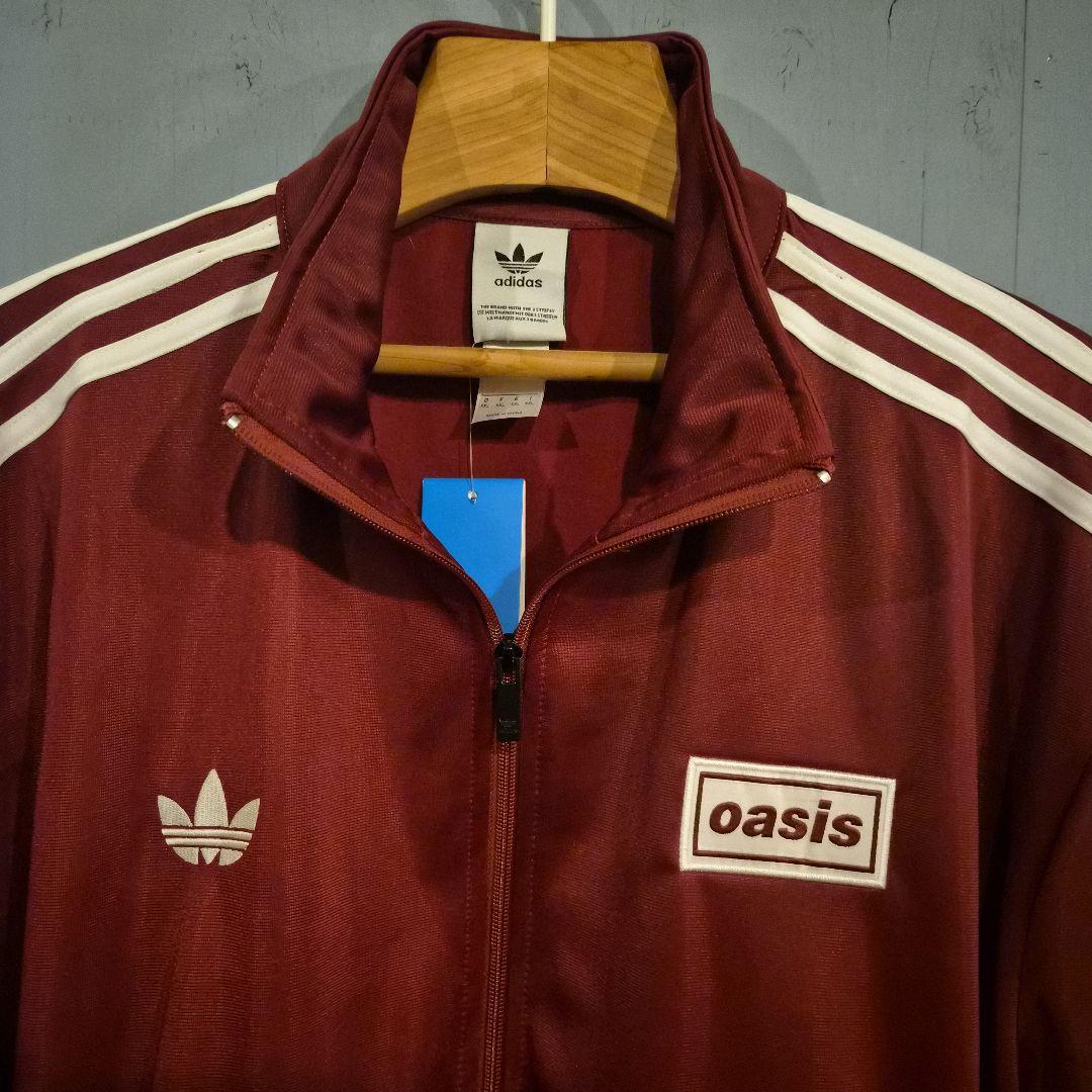 値下海外限定oasis adidas Live'25 トラックジャケットマルーン