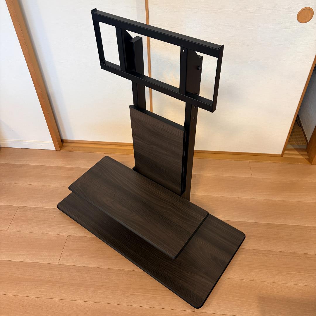 【美品】ハヤミ工産～77V型対応 自立テレビスタンドKF-970 77インチ対応