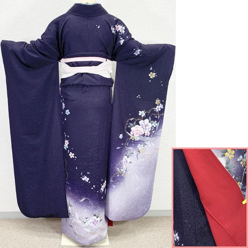 512z51☆振袖 高身長な方にも 古典柄 金彩 シンプル☆美品 成人式 結婚式