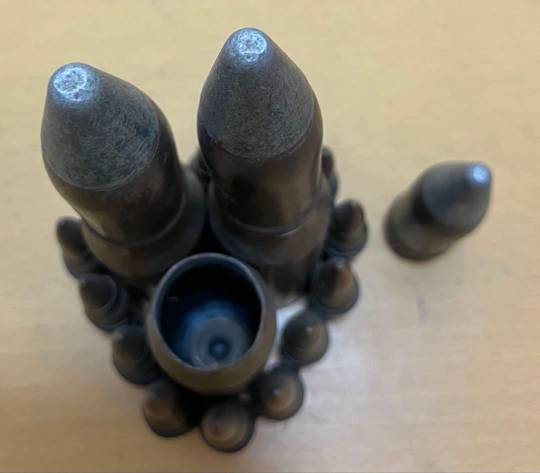 【オブジェ】弾丸レプリカ　ミニタリー　薬弾　砲弾　置物　コレクション　レトロ